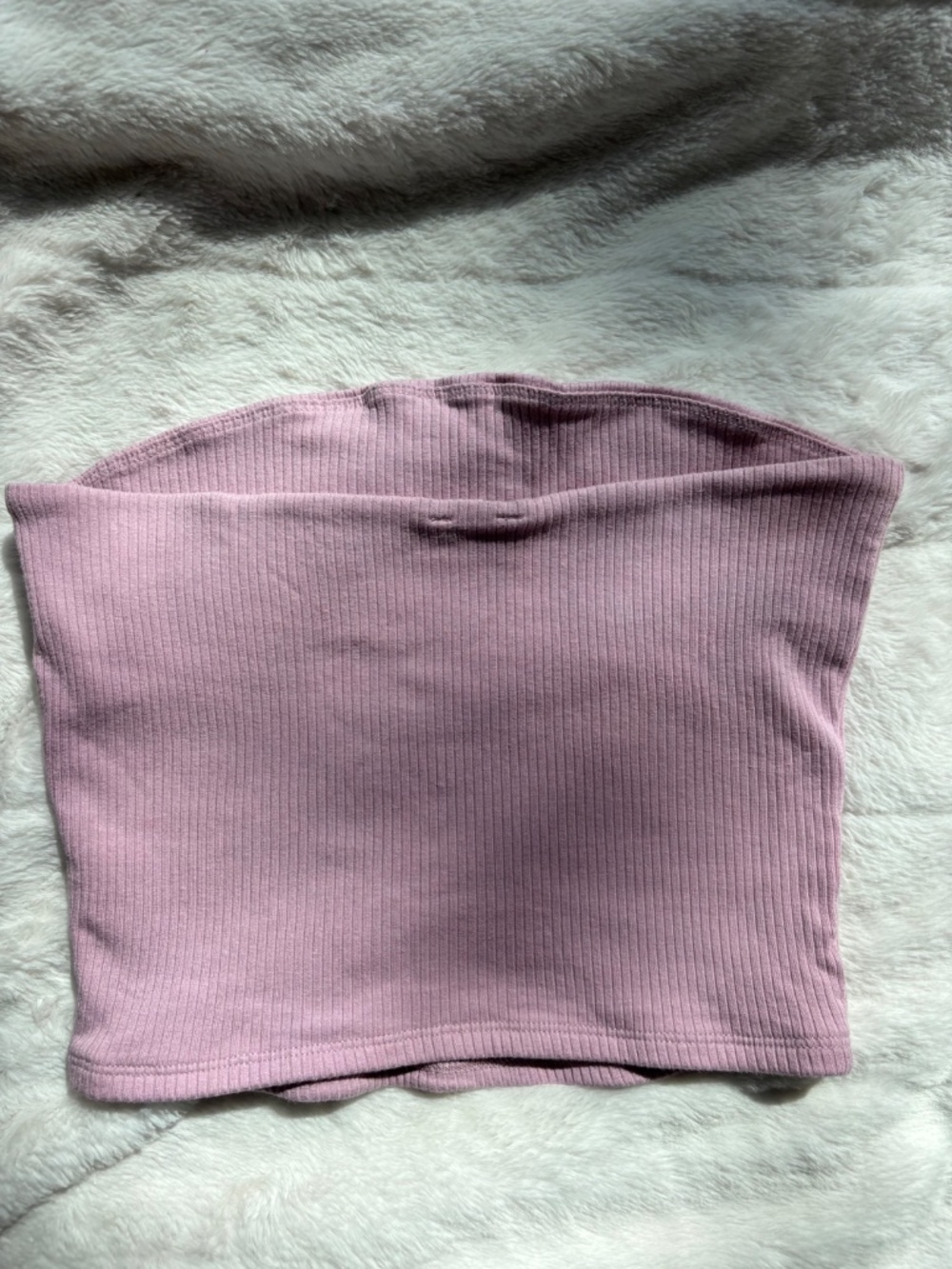 Garage Pink Ribbed Tube Top - Picture 3 of 7